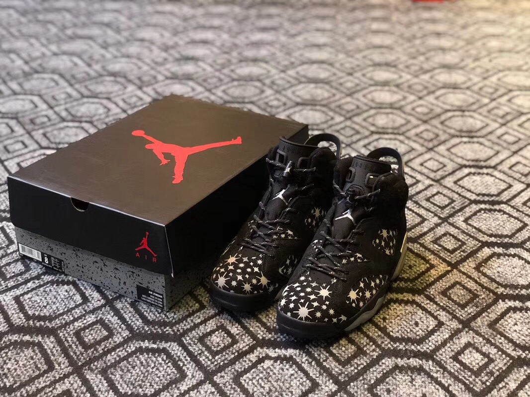 Air Jordan 6 The Paparazzi Black Shoes - Click Image to Close
